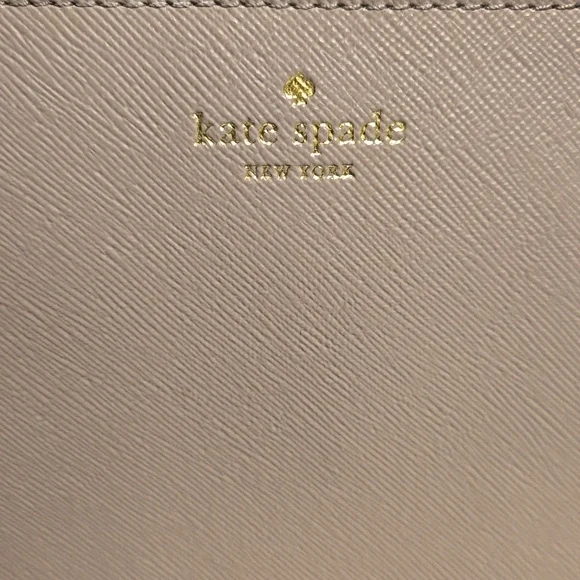 Kate Spade Gold Bottom Glitter and Tan Clutch, NWOT - Picture 3 of 6